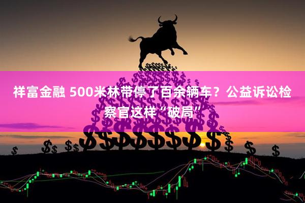祥富金融 500米林带停了百余辆车?公益诉讼检察官这样“破局”