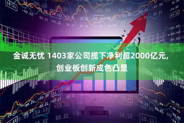 金诚无忧 1403家公司揽下净利超2000亿元, 创业板创新成色凸显